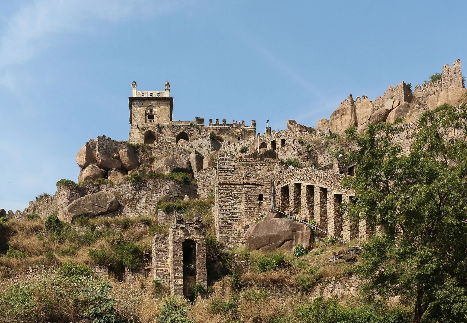 Golconda Fort rising over its hill of granite