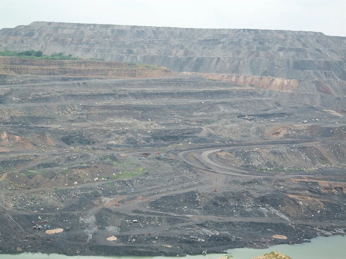 The Singareni opencast coal mine at Manuguru