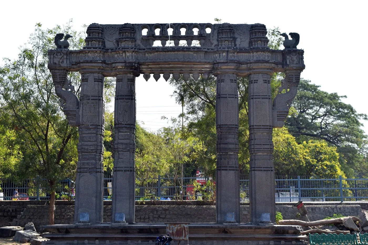 The Kakatiya stone gateway at Warangal Fort